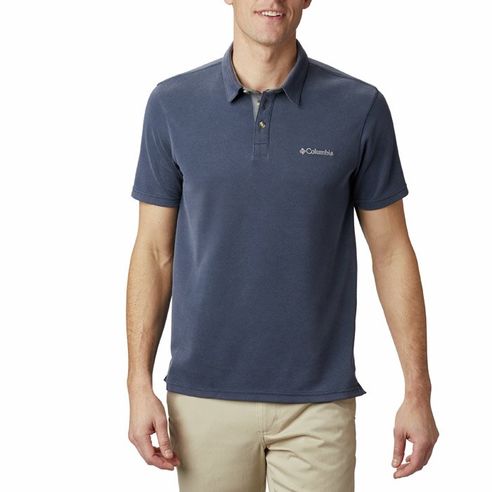 COLUMBIA EO0035-464 POLO NELSON POINT NAVY