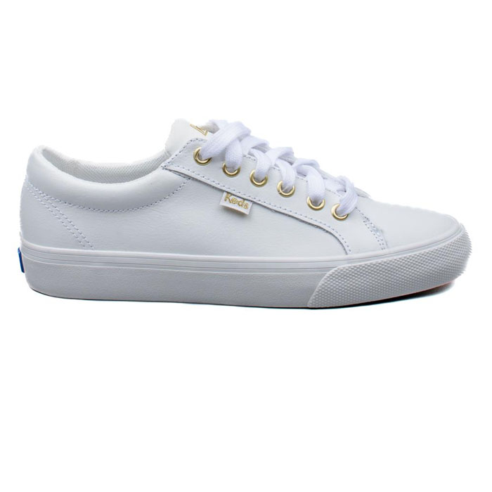 KEDS WH63681 JUMP KICK LEATHER WHITE GOLD