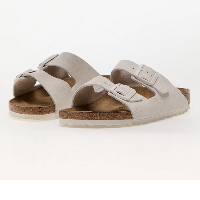 birkenstock 1026842 δερμάτινα γυναικεία σανδάλια σε άσπρο χρώμα