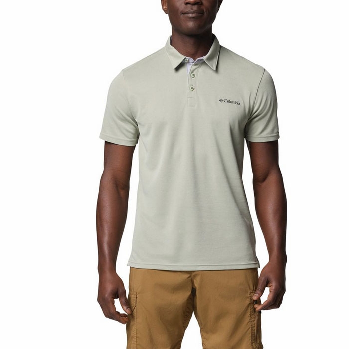 Καλοκαιρινά ανδρικά Polo Columbia σε πράσινο χρώμα, official product