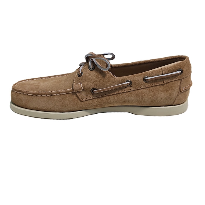 Ανδρικά Sebago παπούτσια ναυτικά portland σε σκούρο μπεζ nubuck δέρμα