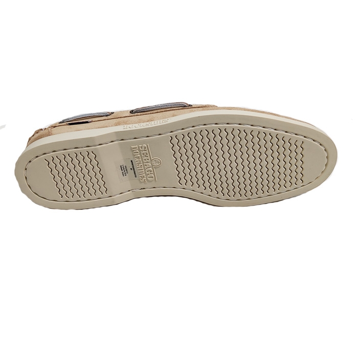 Ανδρικά παπούτσια Sebago ναυτικά portland σε σκούρο μπεζ nubuck δέρμα