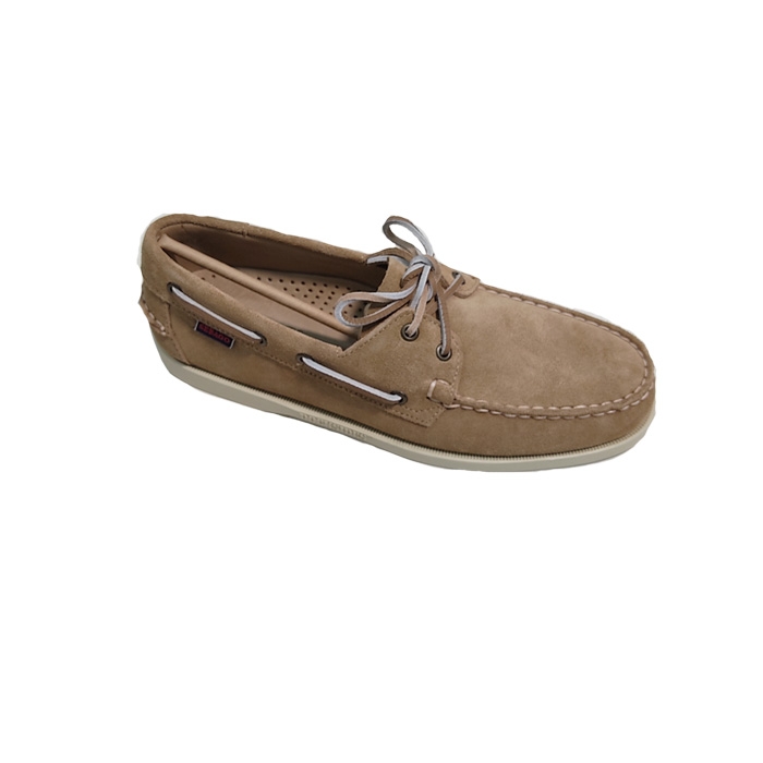 Ανδρικά παπούτσια Sebago ναυτικά portland σε σκούρο μπεζ nubuck δέρμα