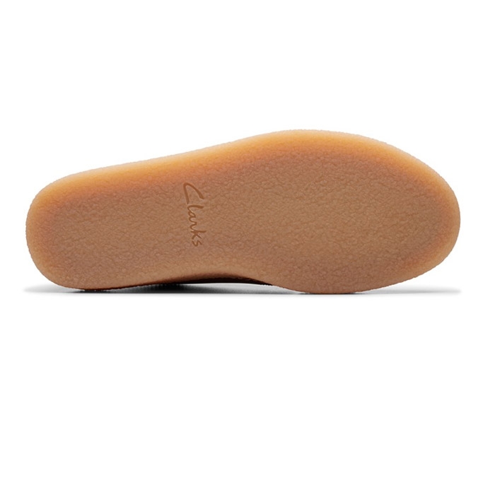 Η σόλα από κάτω από ανδρικό καφέ παπούτσι clarks clarkwood low με κορδόνια