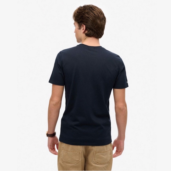 T-Shirt Superdry ανδρικό city σε σκούρο μπλε χρώμα