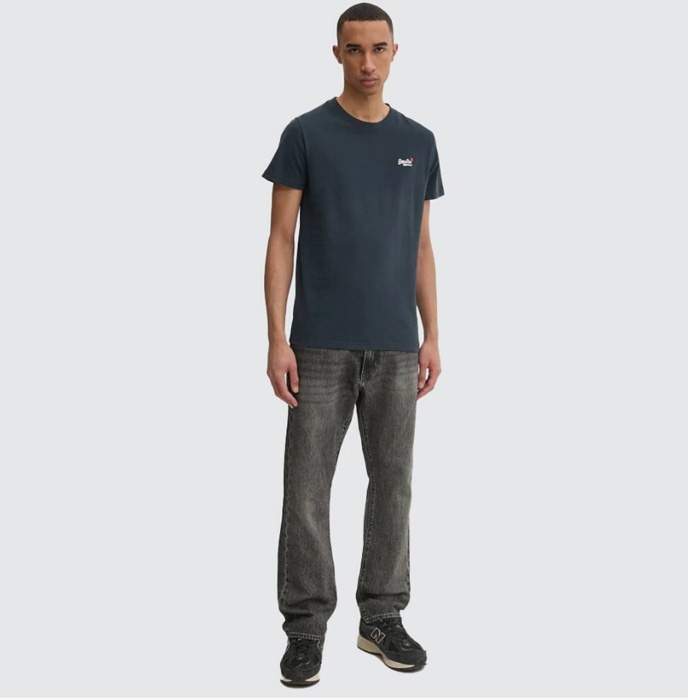 Ανδρικές μπλούζες Superdry με λογότυπο, σε σκούρο μπλε χρώμα