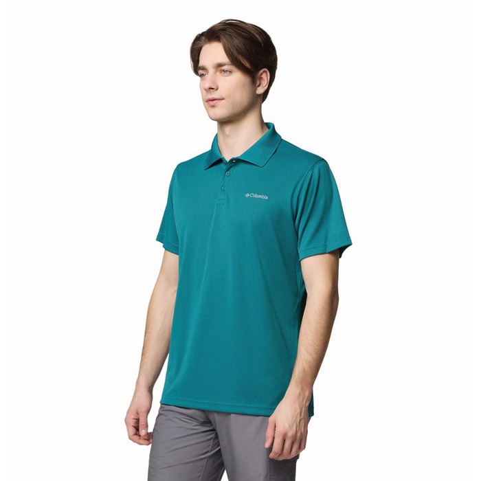 Ανδρικά T-Shirt columbia polo utilizer σε πετρόλ