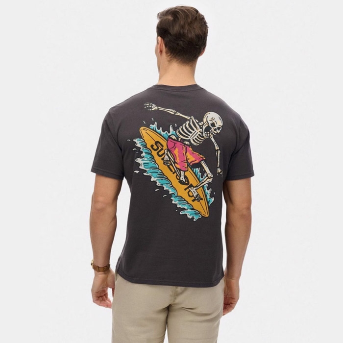 Superdry μπλουζα ανδρική με στάμπα εμπρός και πίσω