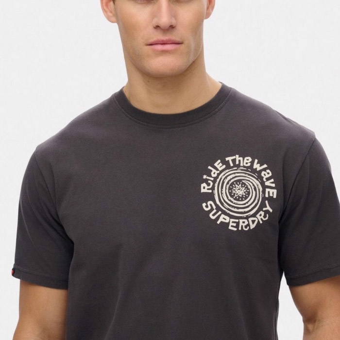 Superdry μπλουζα ανδρική με στάμπα εμπρός και πίσω