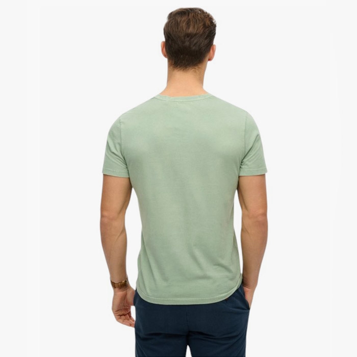 Μπλουζα Superdry ανδρική χωρίς καμία σταμπά, σε χρώμα φυστικί