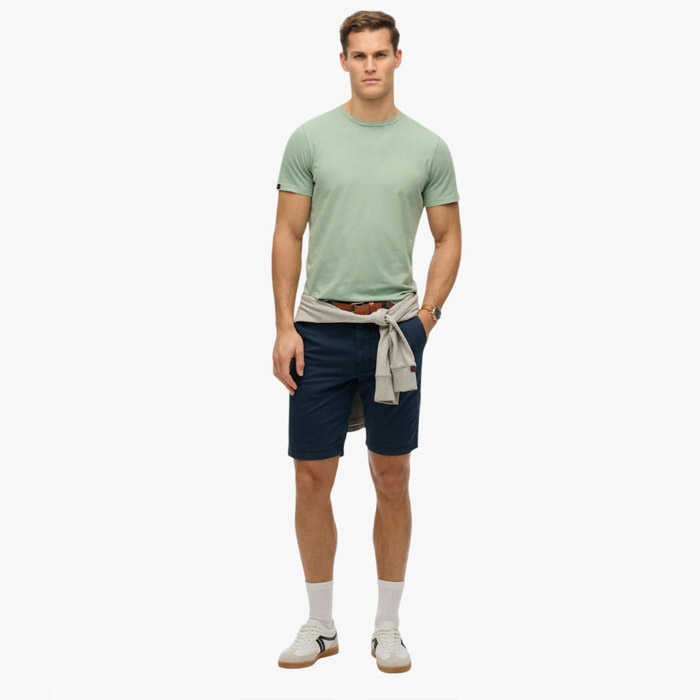Μπλουζα Superdry ανδρική χωρίς καμία σταμπά, σε χρώμα φυστικί