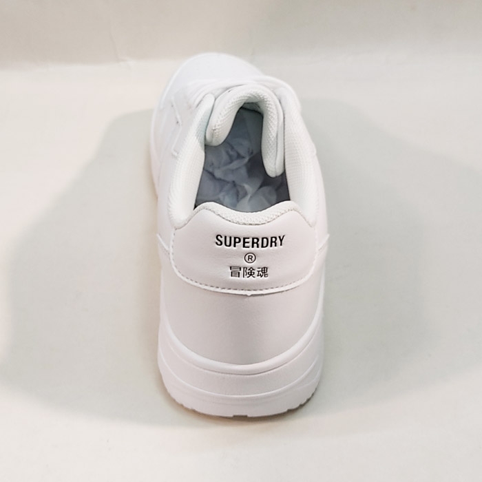 Άσπρα ανδρικά sneakers Superdry με κορδόνια