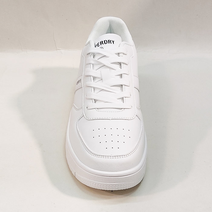 Ανδρικά άσπρα sneakers Superdry με κορδόνια