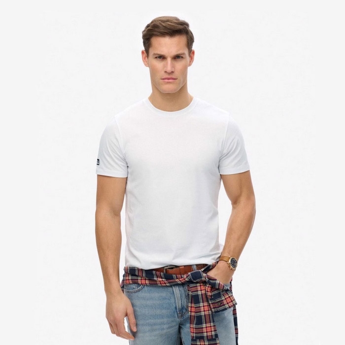 T-shirts Superdry ανδρικά σε λευκό χρώμα