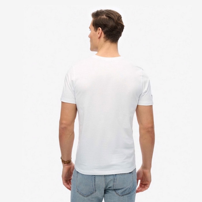 Superdry T-shirts ανδρικά σε λευκό χρώμα