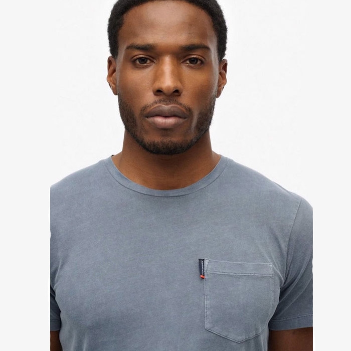 Μπλουζάκια Superdry ανδρικά με τσέπη μπρόστα