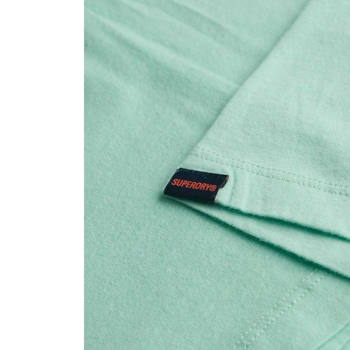 Ανδρική πράσινη μπλούζα superdry χωρίς στάμπα