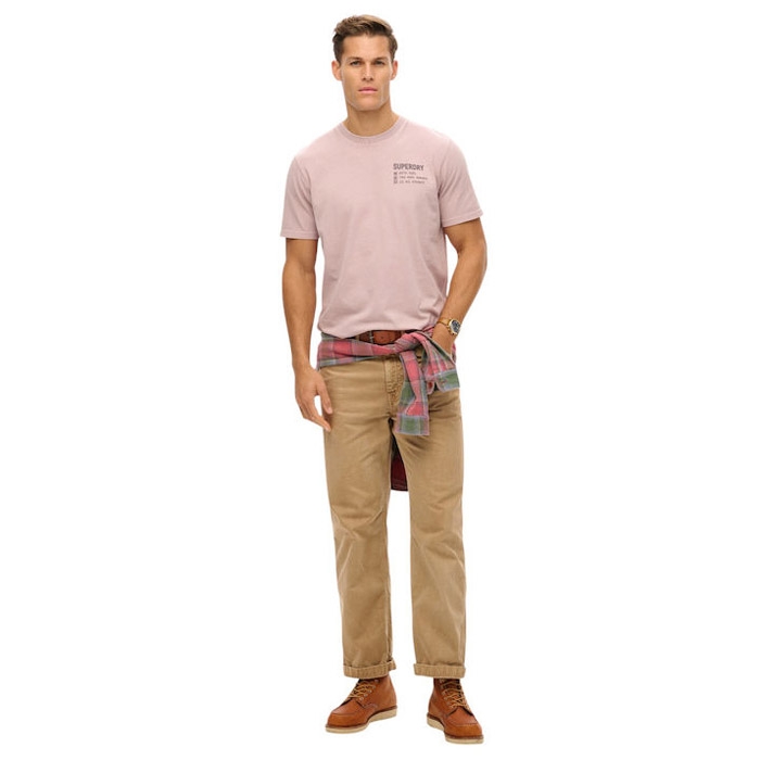 Κοντομάνικη μπλούζα ανδρική με λογότυπο superdry