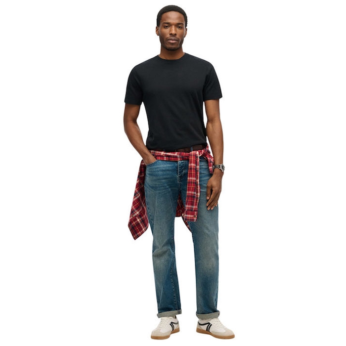 ΑΝΔΡΙΚΗ SUPERDRY ΜΑΥΡΗ ΜΠΛΟΥΖΑ CLASSIC ESSENTIAL JET BLACK