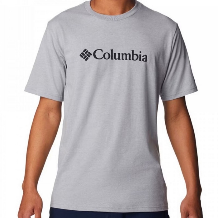 Ανδρικο t shirt columbia με κοντό μανίκι σε γκρι χρώμα