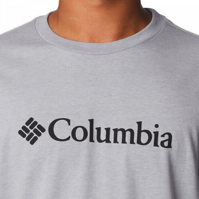 Ανδρικο t shirt columbia με κοντό μανίκι σε γκρι χρώμα