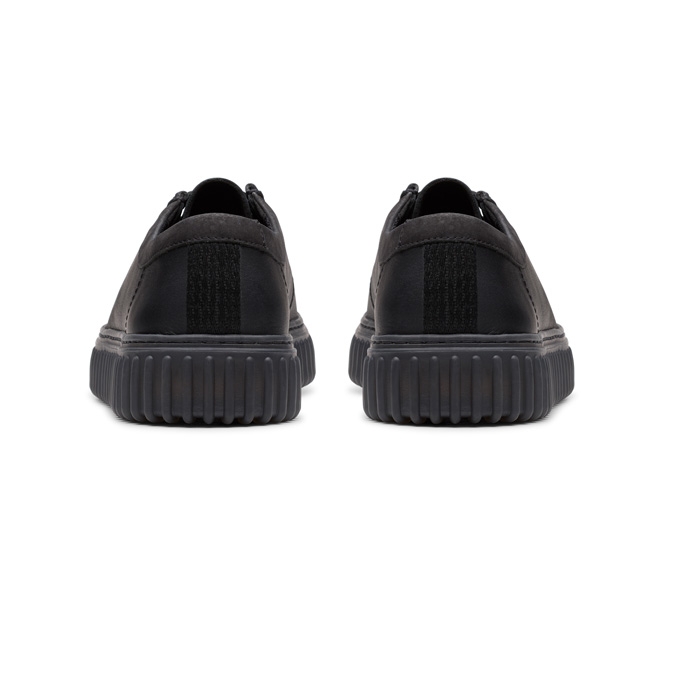 Ανδρικό μαύρο παπούτσι με κορδόνια CLARKS casual TORHILL LO 26181385