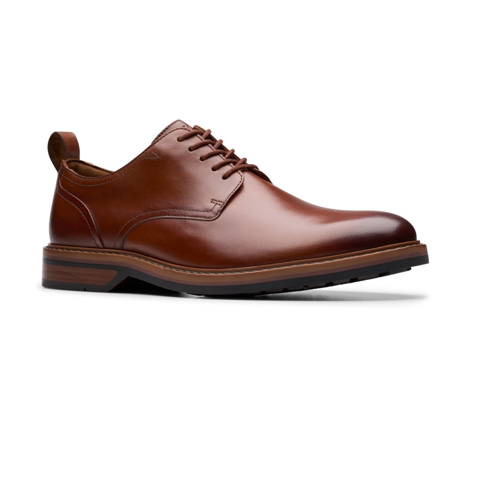Παπούτσια ανδρικά casual clarks aldwin lace tan 26183252