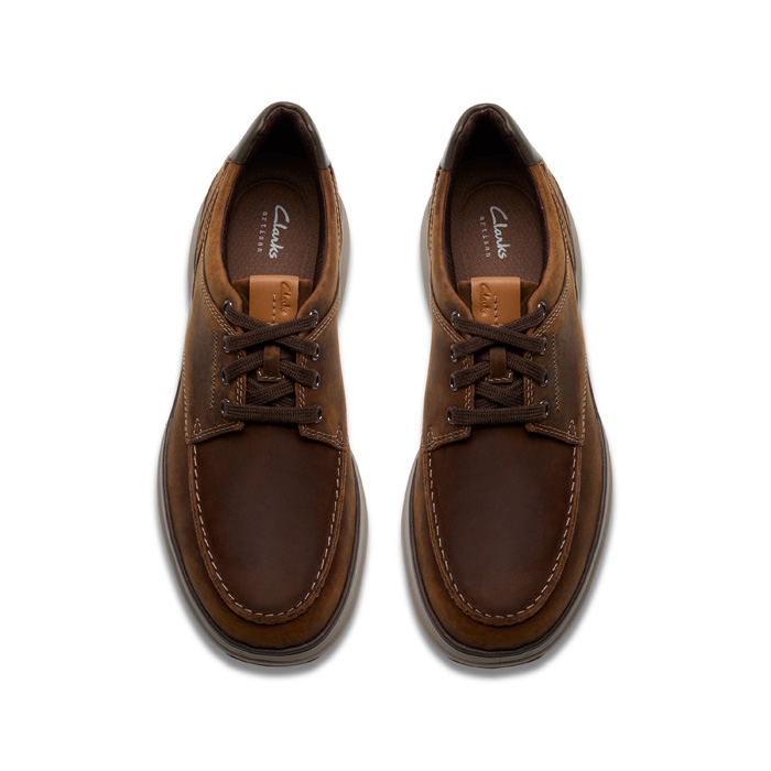 Ανδρικό σπορ παπούτσι clarks mullan moc beeswax 26184427