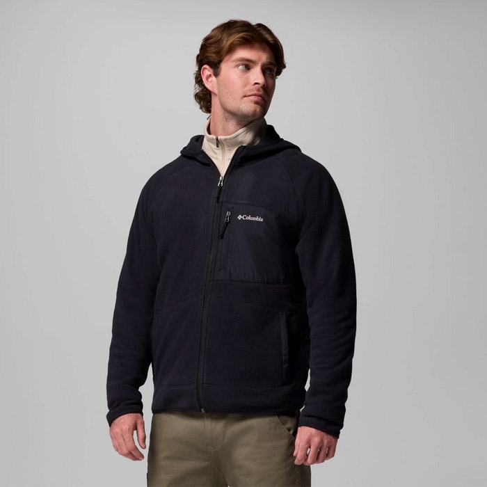 Ανδρικό φούτερ με κουκούλα columbia fast trek hooded σε μαύρο 2135701-010