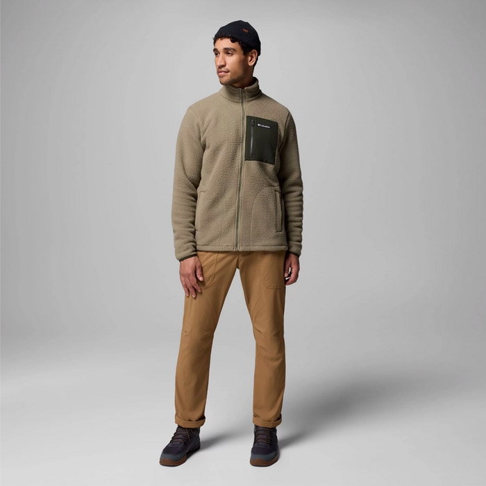 Ανδρικές columbia ζακέτες jasper ridge full zip σε πράσινο χρώμα.