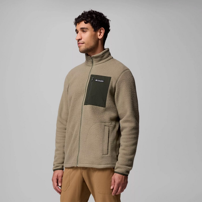 Ανδρικές columbia ζακέτες jasper ridge full zip σε πράσινο χρώμα.
