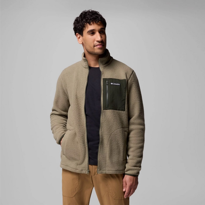 Ανδρικές columbia ζακέτες jasper ridge full zip σε πράσινο χρώμα.