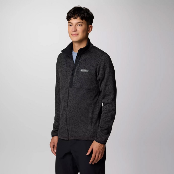 Ανδρική χειμωνιάτικη ζακέτα columbia sweater weather σε μαύρο 2097731-010