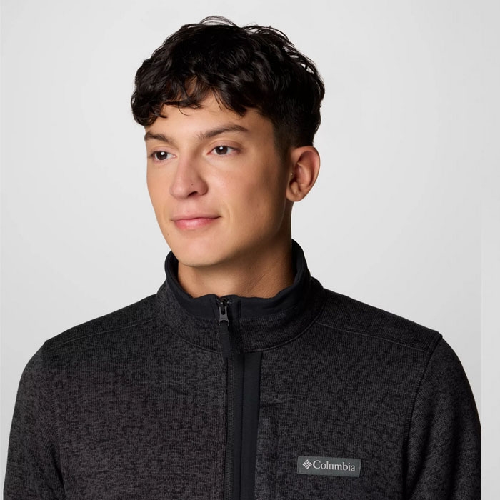 Ανδρική χειμωνιάτικη ζακέτα columbia sweater weather σε μαύρο 2097731-010