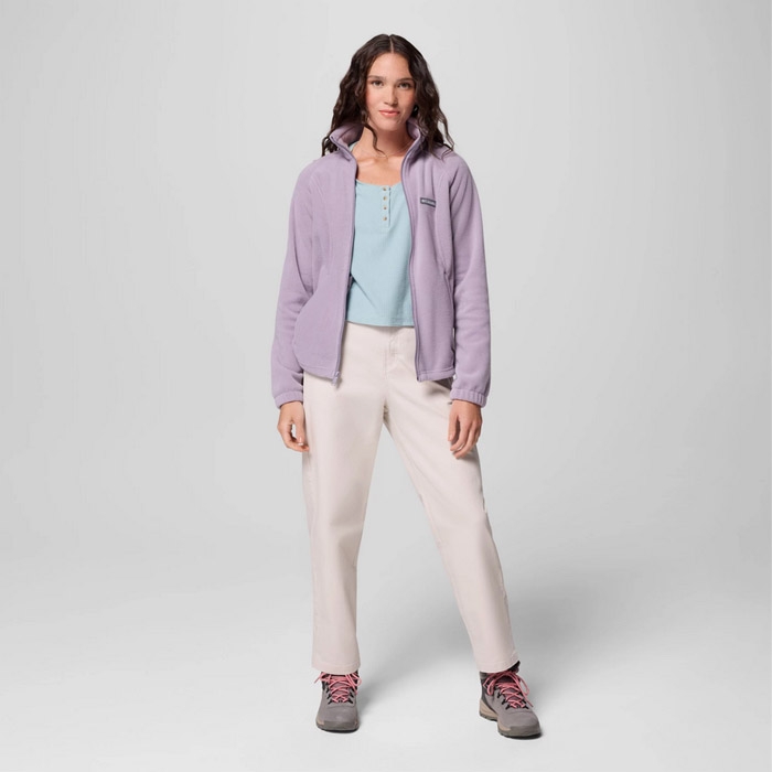Γυναικείες ζακέτες fleece Columbia benton springs σε μωβ χρώμα