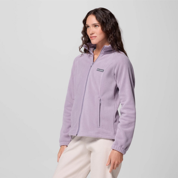 Γυναικείες ζακέτες fleece Columbia benton springs σε μωβ χρώμα