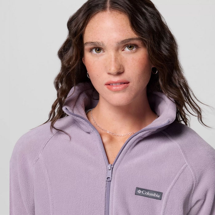 Γυναικείες ζακέτες fleece Columbia benton springs σε μωβ χρώμα