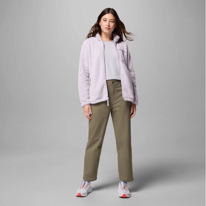 Columbia γυναικείο fleece west bend με φερμουάρ σε μωβ χρώμα 2099271-551