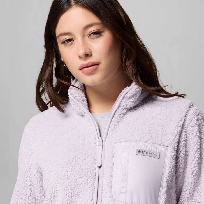 Columbia γυναικείο fleece west bend με φερμουάρ σε μωβ χρώμα 2099271-551