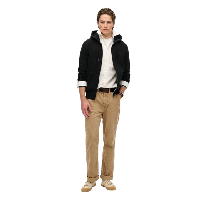 Μαύρο ανδρικό φούτερ Superdry με κουκούλα M2014128A-02A