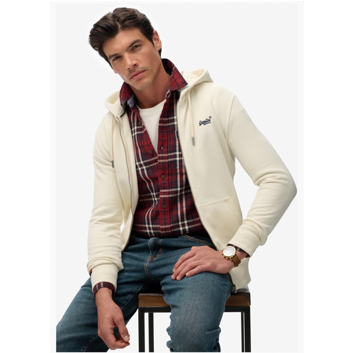 Superdry ανδρικά φούτερ με logo M2014128A-NLY dusty white