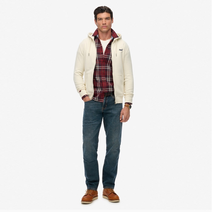 Superdry ανδρικά φούτερ με logo M2014128A-NLY dusty white