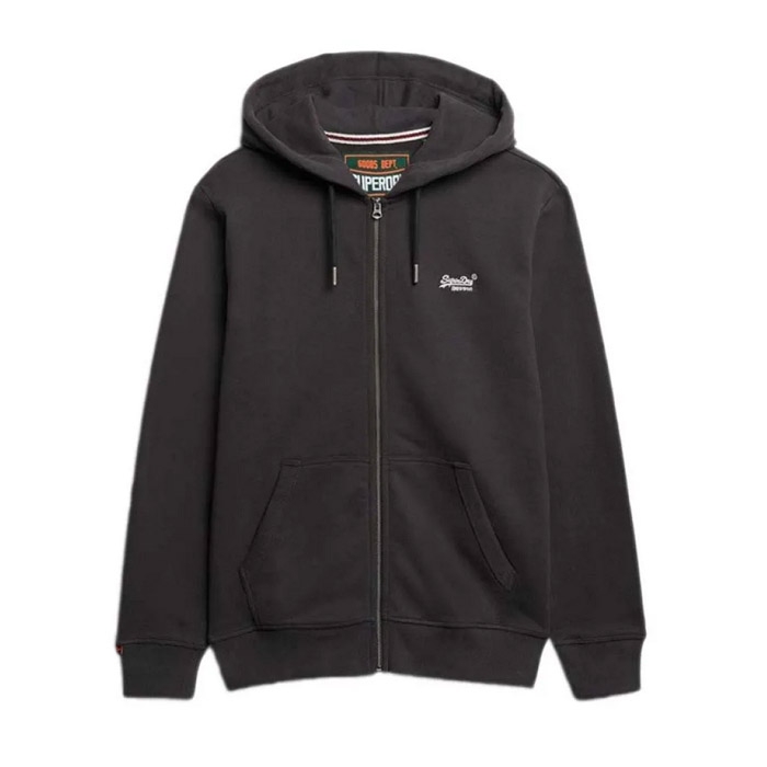 Superdry ανδρικά φούτερ με κουκούλα carbon black M2014128A-Q29