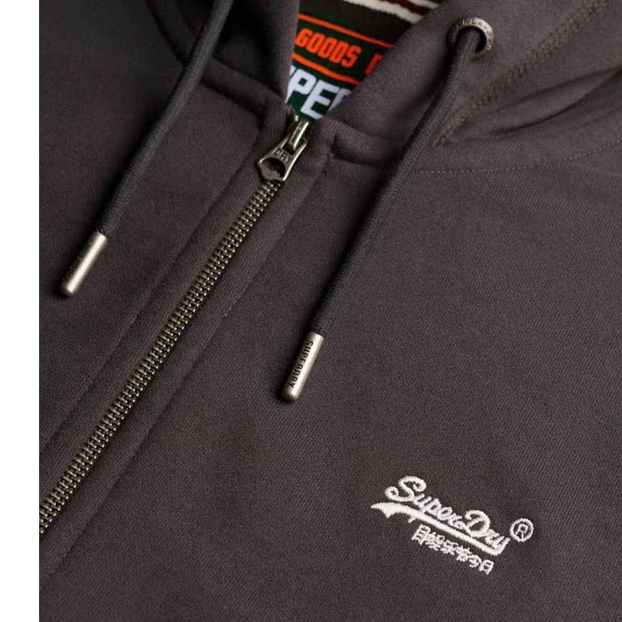 Superdry ανδρικά φούτερ με κουκούλα carbon black M2014128A-Q29