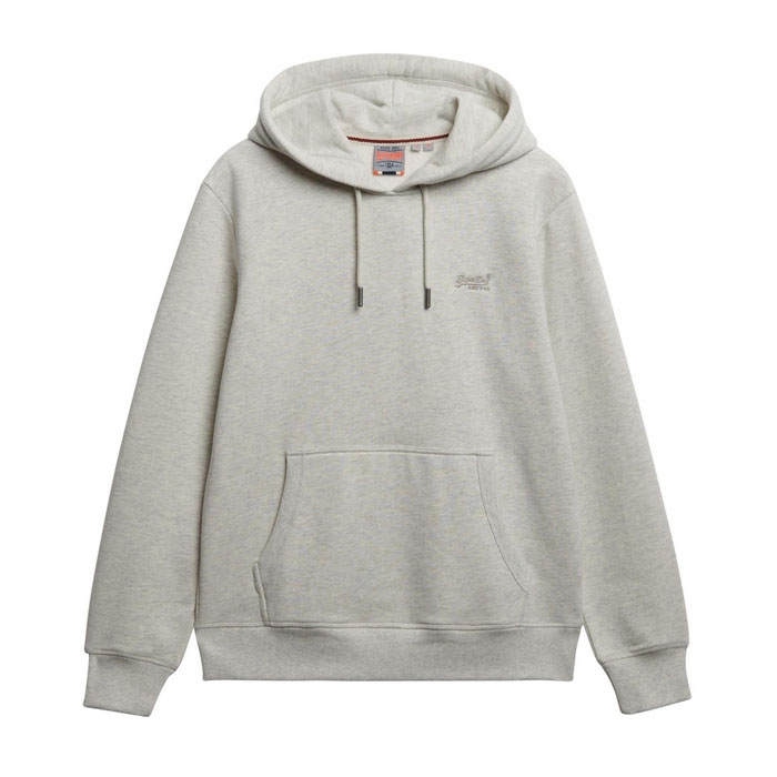 Superdry γκρι φούτερ ανδρικό με κουκούλα M2014404A-L1H straw grey marl