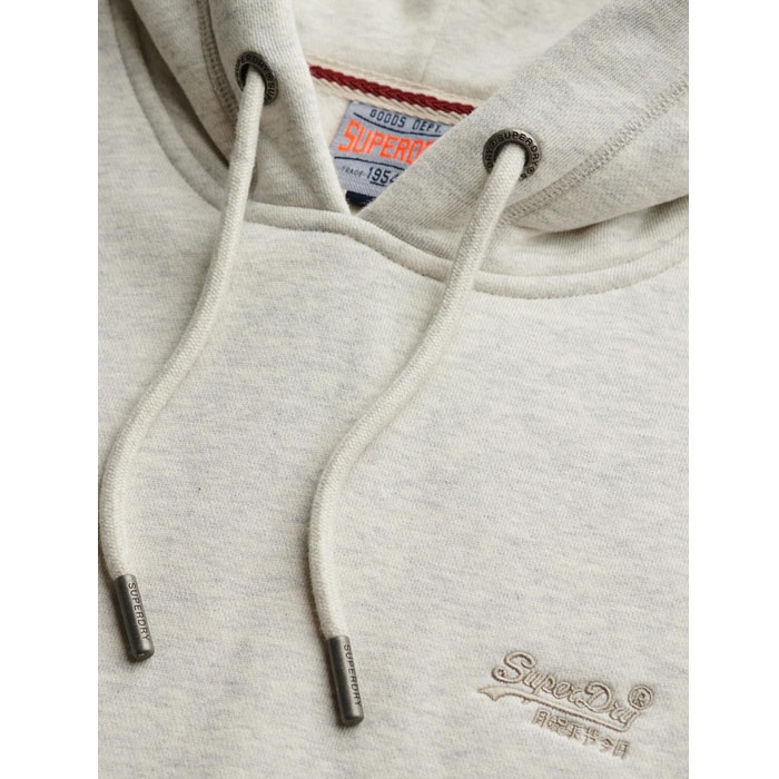 Superdry γκρι φούτερ ανδρικό με κουκούλα M2014404A-L1H straw grey marl