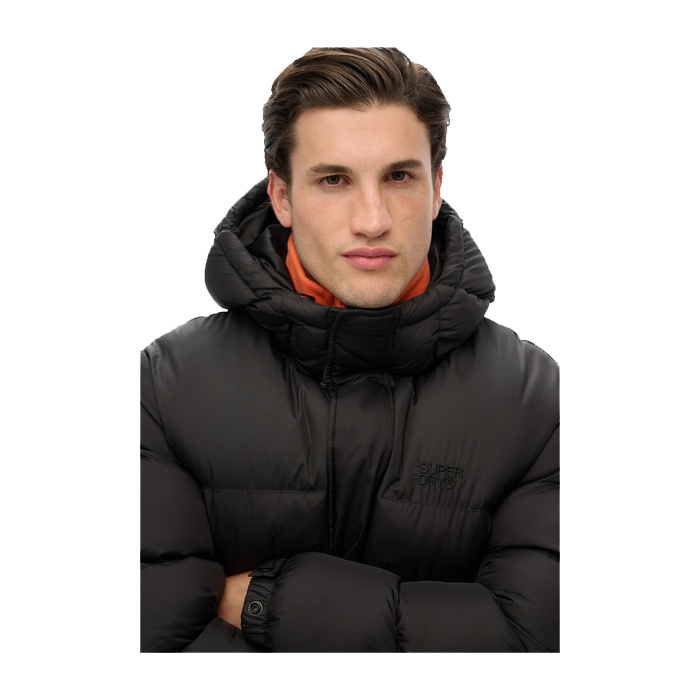 Ανδρικό μπουφάν Superdry με κουκούλα σε μαύρο M5012250A-02A