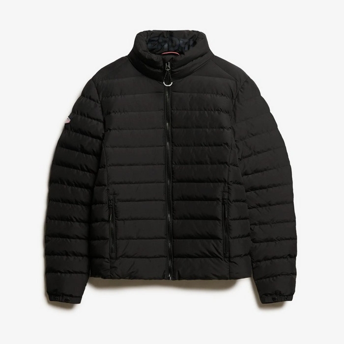 Ανδρικά μπουφάν Superdry fuji print padded σε μαύρο M5011757-02A