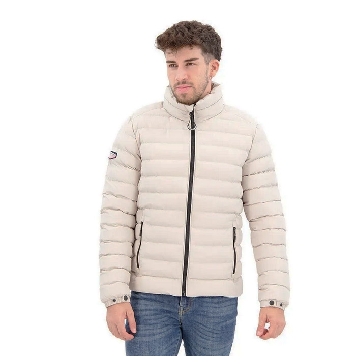 Ανδρικά μπουφάν Superdry fuji print padded chateau grey M5011757A-7MO