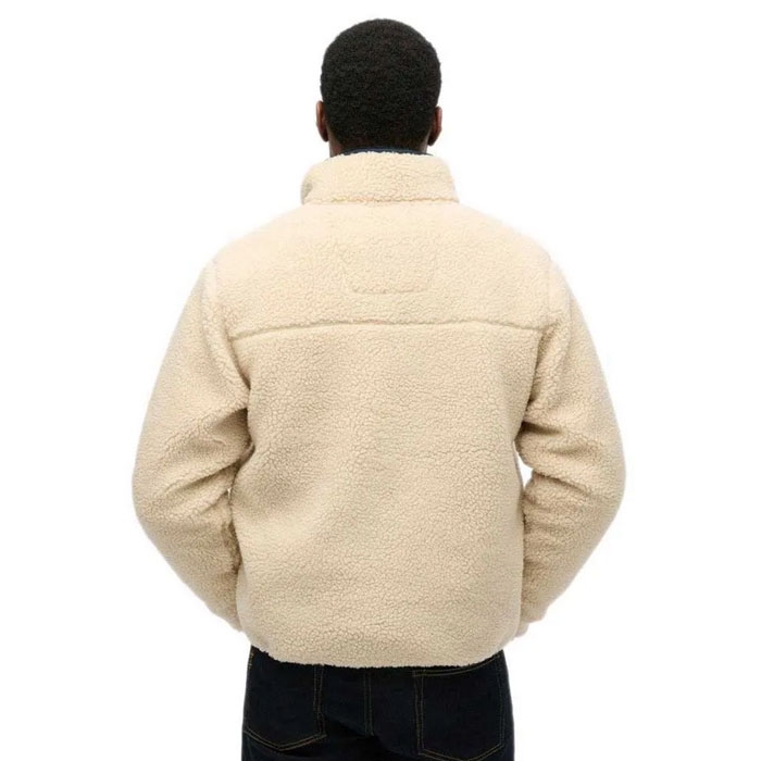 Ανδρική μπεζ ζακέτα Superdry Μ2014141Α-1LG oatmeal beige